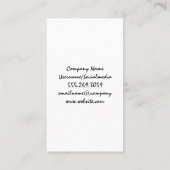 Gouden bladeren en wijnranken visitekaartje (Achterkant)