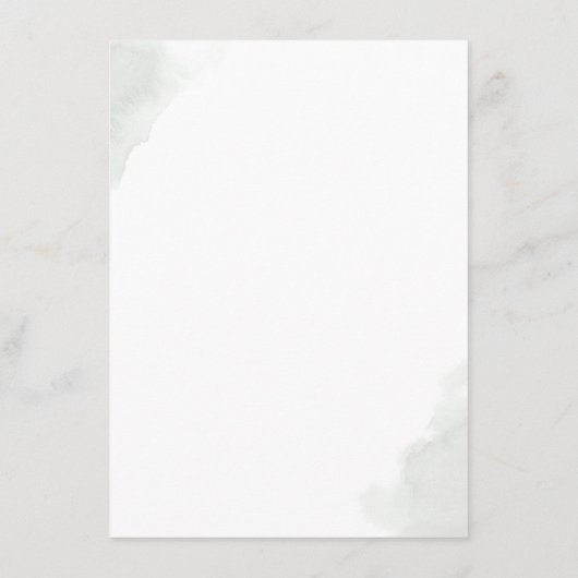 Gouden bladeren & Eucalyptus groen bruiloft detail Informatiekaartje (Achterkant)