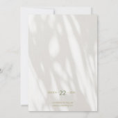 Gouden bladeren gefilterde schaduwen opslaan van d kaart (Achterkant)