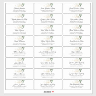 Gouden Bladeren Groene Gast Naam Adres Labels