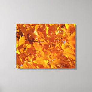 Gouden Bladeren Herfst canvas kunst afdrukken Deco