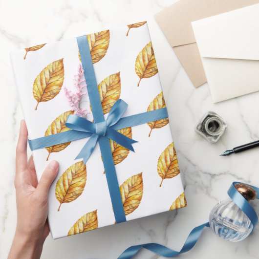 Gouden Bladeren Huwelijk Cadeaupapier (Geschenken)