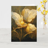 Gouden bladeren in het Sunshine Wenskaart Kaart (Gele Bloem)