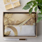 Gouden bladeren Kerst vakantie weefsel papier (Geschenk)