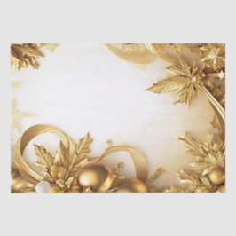 Gouden bladeren Kerst vakantie weefsel papier