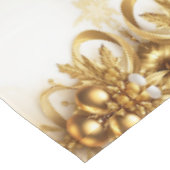 Gouden bladeren kerstvakantie tafelkleed (Gekanteld)