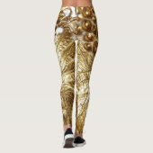 GOUDEN BLADEREN LEGGINGS (Achterkant)