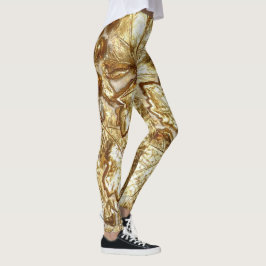 GOUDEN BLADEREN LEGGINGS