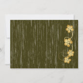 Gouden bladeren op wijnstok, hout effect 95e verja kaart (Achterkant)