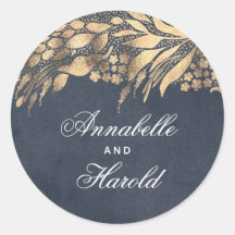 Gouden bladeren tuin mooie zegels