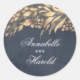 Gouden bladeren tuin mooie zegels