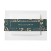 Gouden bladeren uitnodigingen wikkel (Voorkant Voorbeeld)