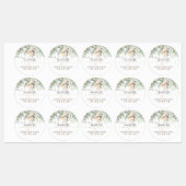 Gouden Bladgroen Baby shower Waterdichte Stickers (Vel)