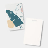 Gouden bladontwerp badge (Voor- en achterkant)