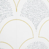 Gouden blauw en blauw behang (Zoom)