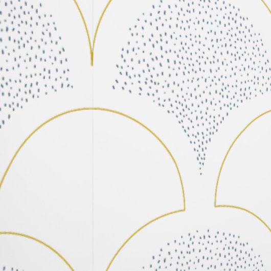 Gouden blauw en blauw behang (Zoom)