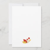 Gouden, blauw en wit beer Kerstuitnodiging Kaart (Achterkant)