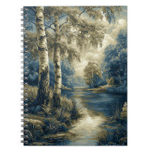 Gouden Blauwe Berkenbomen langs de Rivier