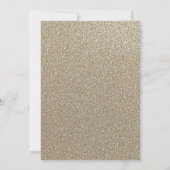 Gouden Blauwe Bloemen Sparkle 90ste Verjaardag Uit Kaart (Achterkant)