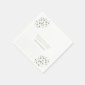 Gouden Blauwe Confetti Stippen Servetten (Hoek)