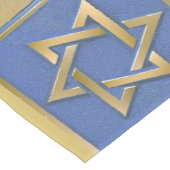 Gouden Blauwe Davidster Kunstpaneel Tafelloper (Hoek)