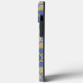 Gouden Blauwe Davidster Kunstpanelen Case-Mate iPh iPhone Case (Achterkant / Links)