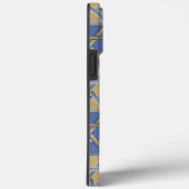 Gouden Blauwe Davidster Kunstpanelen Case-Mate iPh iPhone Case (Achterkant / Rechts)