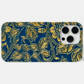 Gouden Blauwe Elegantie Case-Mate iPhone Case (Achterkant (horizontaal))