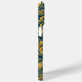 Gouden Blauwe Elegantie Case-Mate iPhone Case (Achterkant / Rechts)