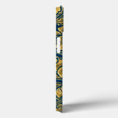Gouden Blauwe Elegantie Case-Mate iPhone Case (Achterkant / Rechts)