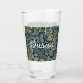 Gouden Blauwe Elegantie Glas