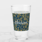 Gouden Blauwe Elegantie Glas (Voorkant)