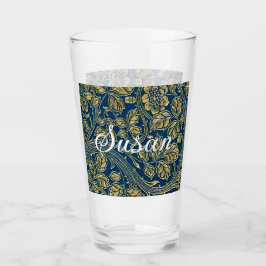 Gouden Blauwe Elegantie Glas