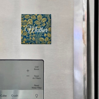 Gouden Blauwe Elegantie  Magneet