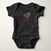Gouden Blauwe Elegantie Romper (Voorkant)
