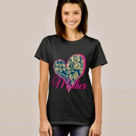 Gouden Blauwe Elegantie T-shirt