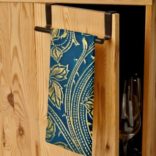 Gouden Blauwe Elegantie Theedoek