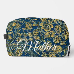 Gouden Blauwe Elegantie Toilettasje