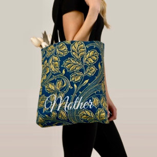 Gouden Blauwe Elegantie  Tote Bag