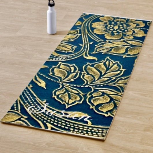 Gouden Blauwe Elegantie Yogamat