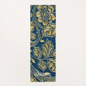 Gouden Blauwe Elegantie Yogamat (Voorkant)