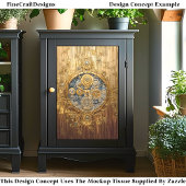 Gouden Blauwe Klok, Gears Schroeven Cogs DG8 Decou Tissuepapier