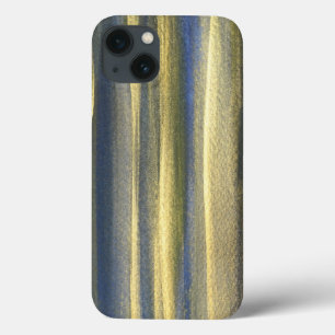 Gouden Blauwe Lijnen Apple iPhone 7, Stoere Xtreme Case-Mate iPhone Case