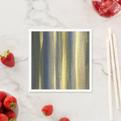 Gouden Blauwe Lijnen Cocktail Papier Servetten (Insitu)
