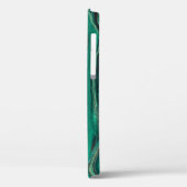 Gouden Blauwe Marmering: Vloeibare Kunst Case-Mate iPhone Case (Achterkant / Links)