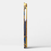 Gouden Blauwe Roos in Decoratieve Lijst Case-Mate iPhone Case (Achterkant / Links)