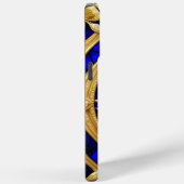 Gouden Blauwe Roos in Decoratieve Lijst Case-Mate iPhone Case (Achterkant / Rechts)