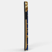 Gouden Blauwe Roos in Sierlijst Case-Mate iPhone Case (Achterkant/rechts)