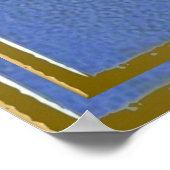 Gouden Blauwe Ster van David Art Panel Poster (Hoek)