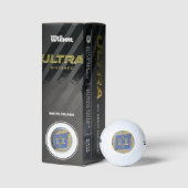 Gouden Blauwe Ster van David Kunstpanelen Golfballen (Verpakking)